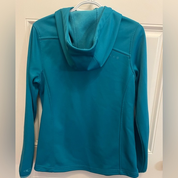 O’Neill Size Medium Turquoise Hoodie with a fleece interior. Two front pockets. - Picture 9 of 14